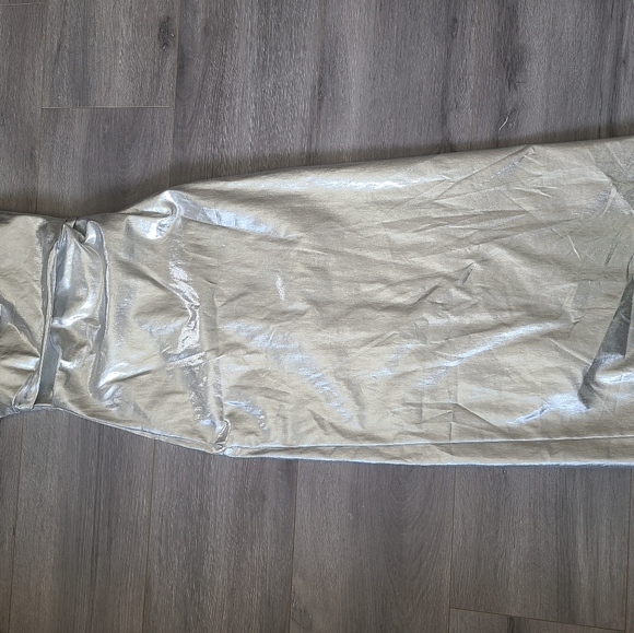 ZARA BRAND NEW METALLIC STRAPLESS DRESS SIZE SMALL - Picture 7 of 8